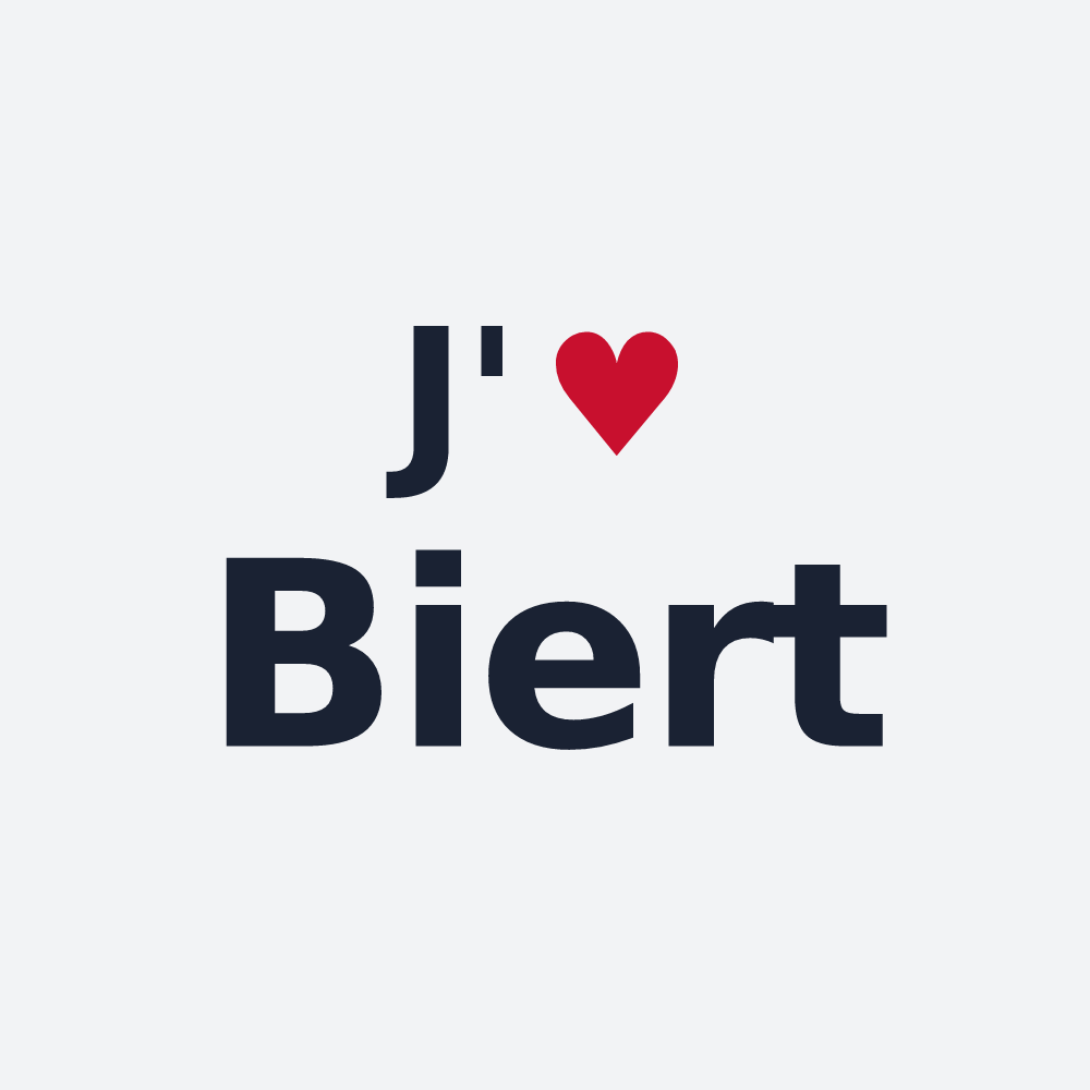 Poster personnalisé Biert — design J'aime Biert