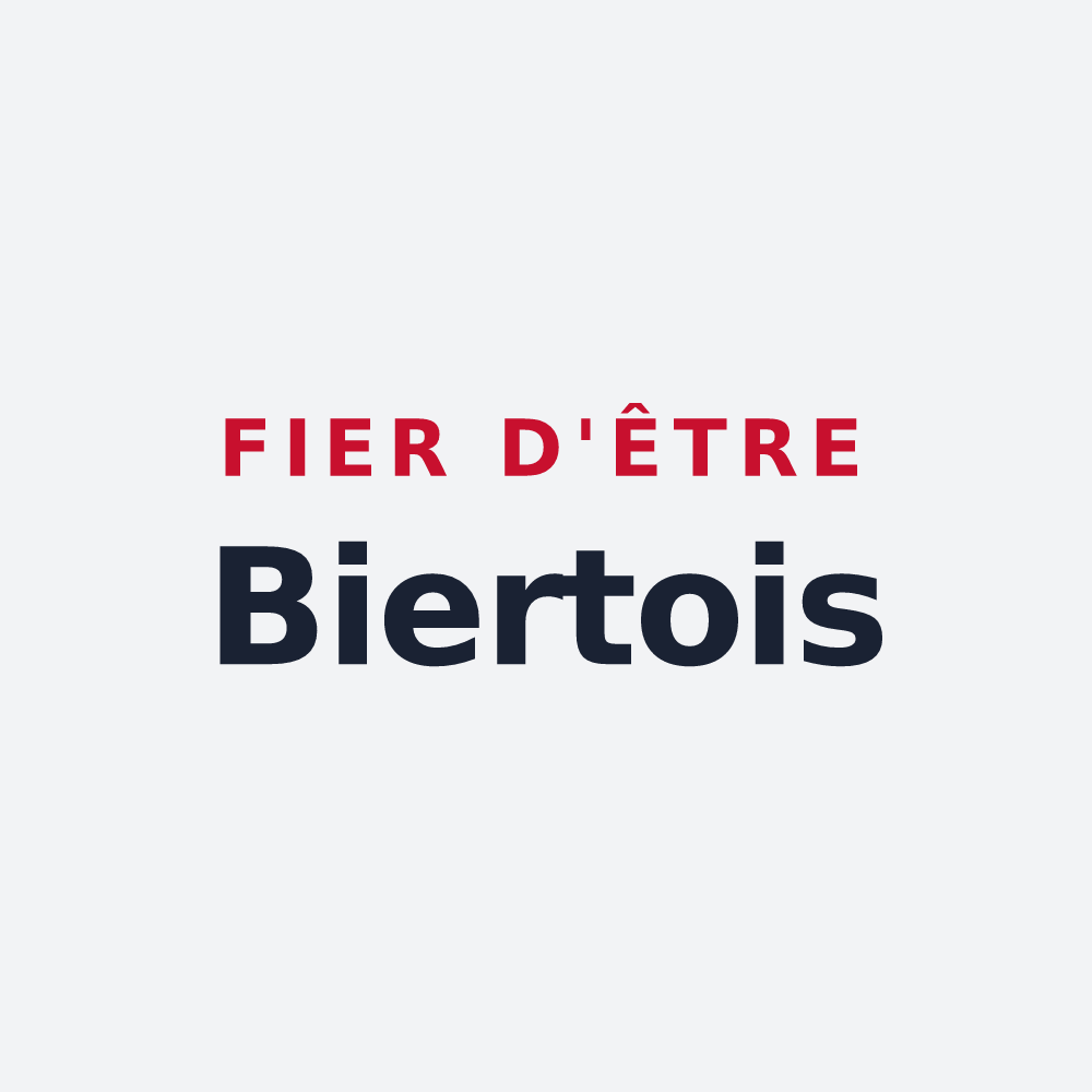 Poster « Fier d'être Biertois » — design pour Biert