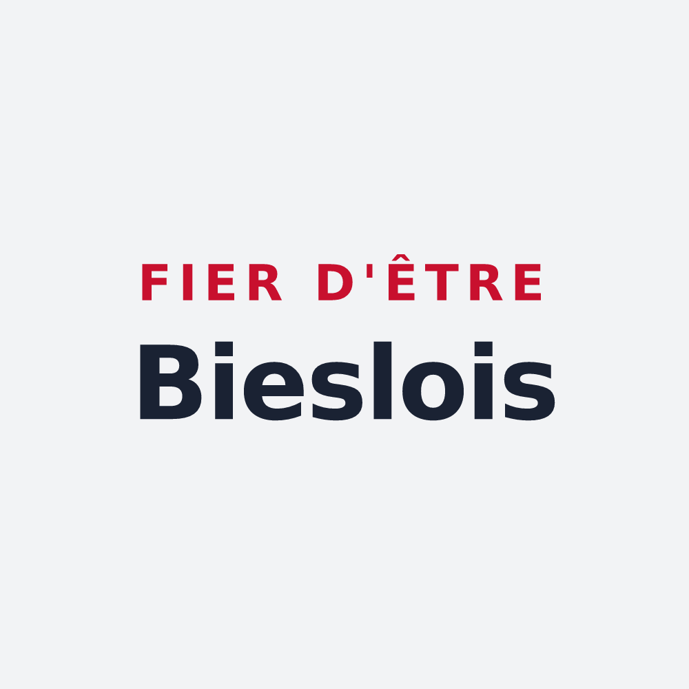 Poster « Fier d'être Bieslois » — design pour Biesles