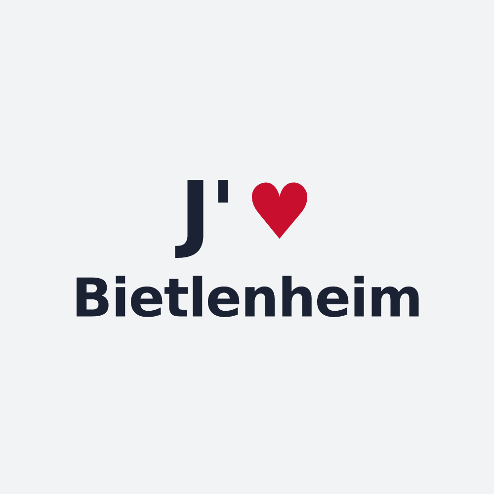 Poster personnalisé Bietlenheim — design J'aime Bietlenheim