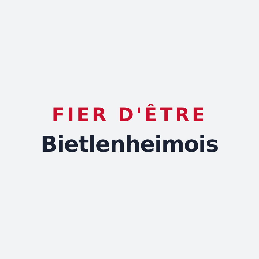 Poster « Fier d'être Bietlenheimois » — design pour Bietlenheim
