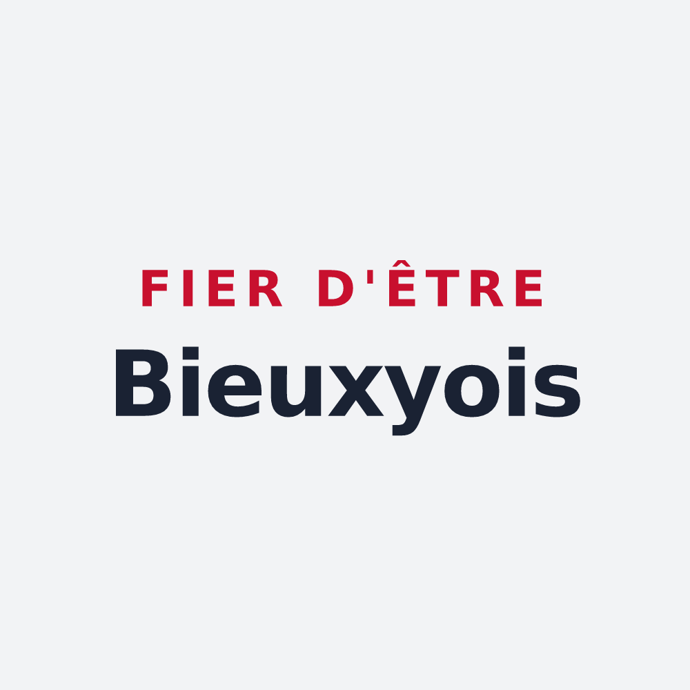 Poster « Fier d'être Bieuxyois » — design pour Bieuxy