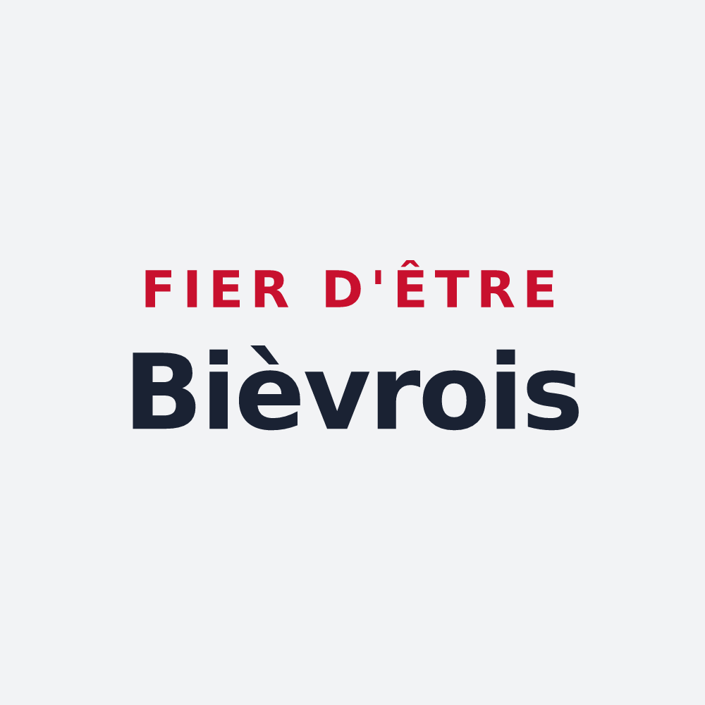 Poster « Fier d'être Bièvrois » — design pour Bièvres