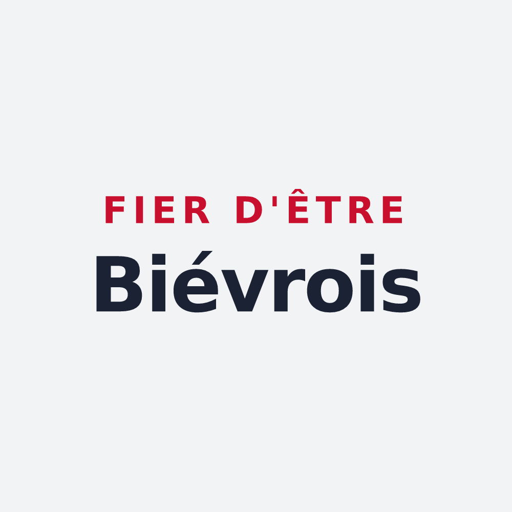 Poster « Fier d'être Biévrois » — design pour Bièvres