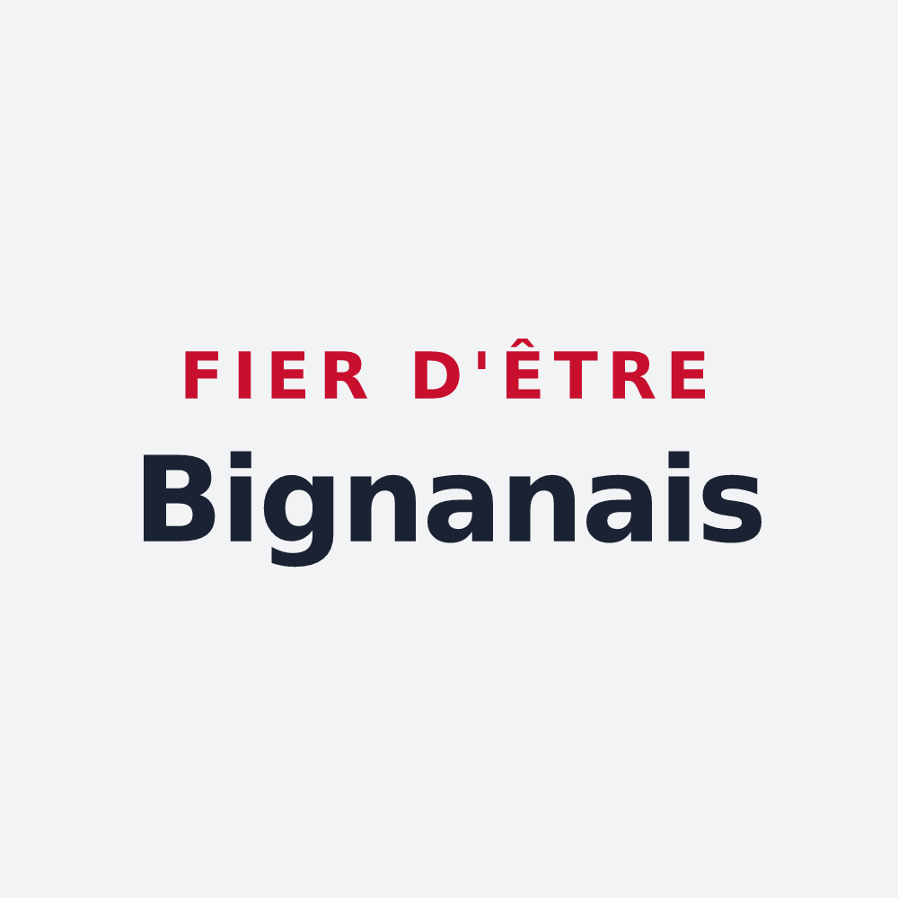 Poster « Fier d'être Bignanais » — design pour Bignan
