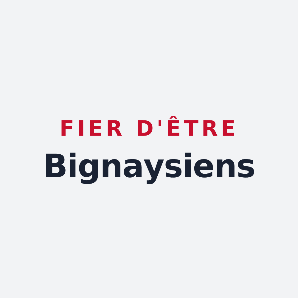 Poster « Fier d'être Bignaysiens » — design pour Bignay