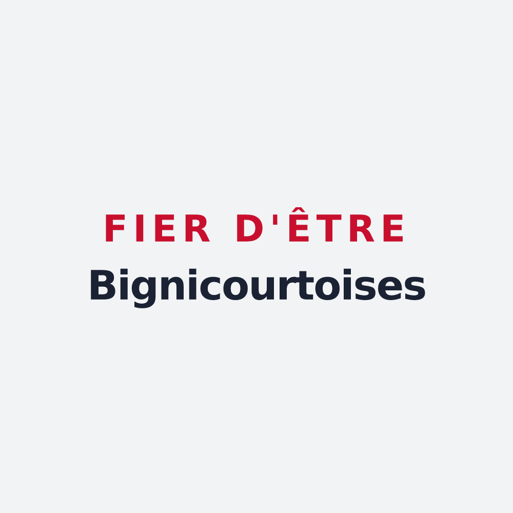 Poster « Fier d'être Bignicourtoises » — design pour Bignicourt-sur-Marne