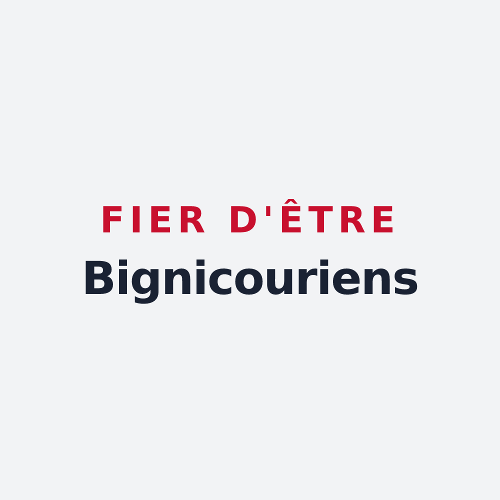 Poster « Fier d'être Bignicouriens » — design pour Bignicourt-sur-Saulx