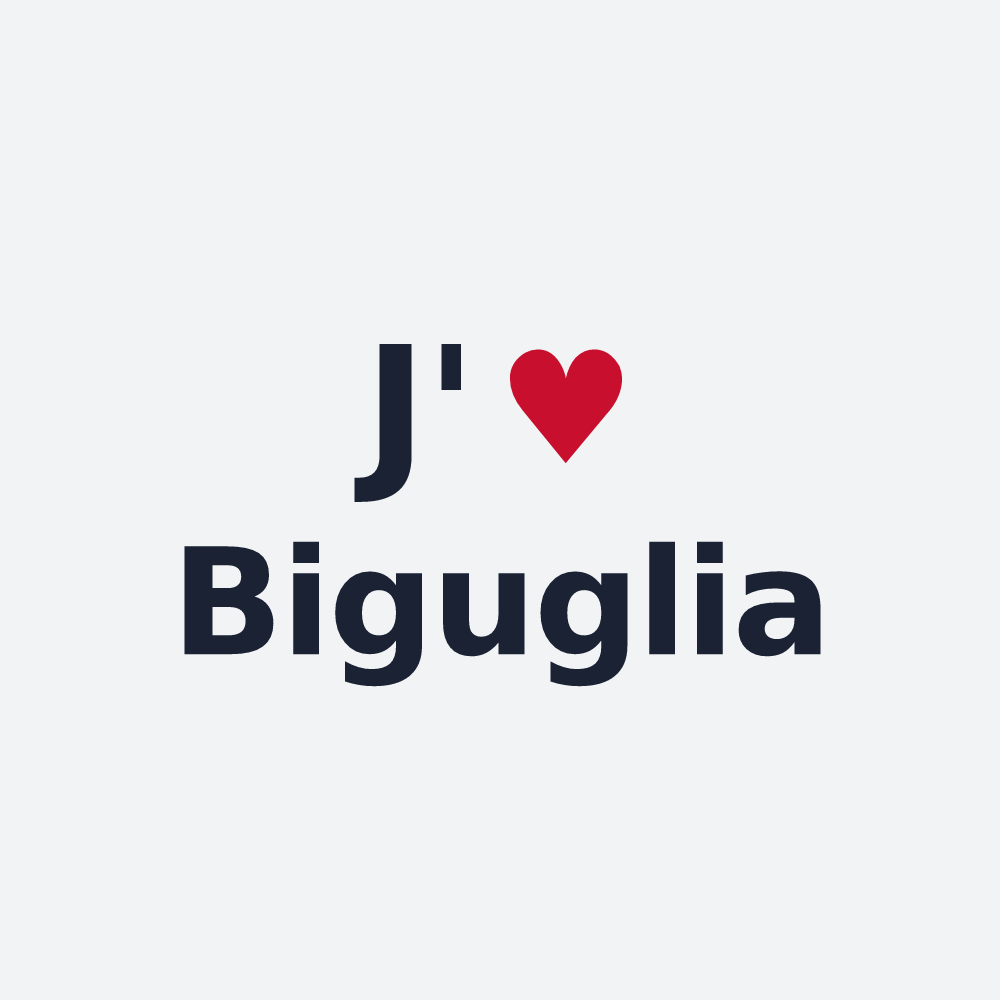 Poster personnalisé Biguglia — design J'aime Biguglia