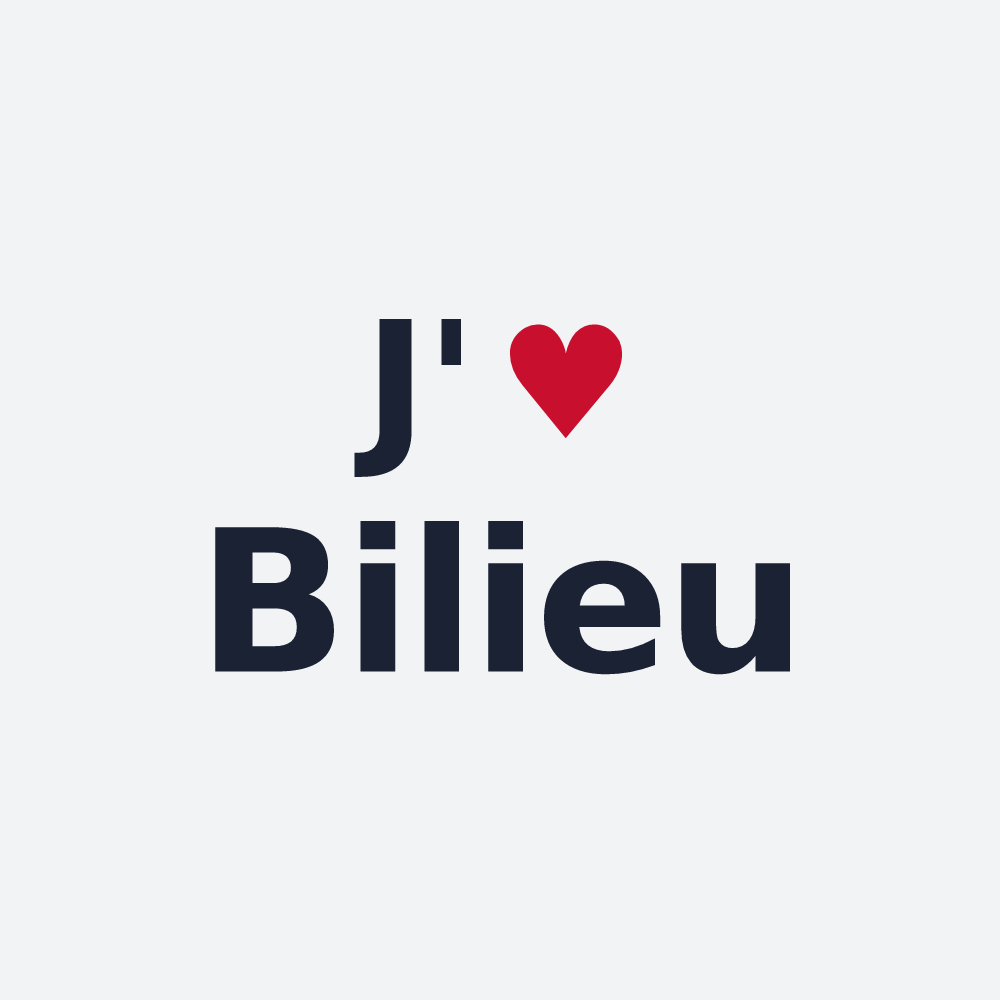 Poster personnalisé Bilieu — design J'aime Bilieu