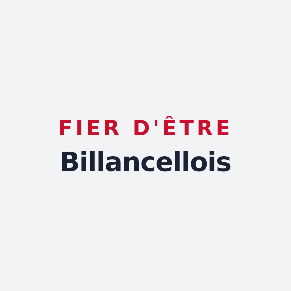 Poster « Fier d'être Billancellois » — design pour Billancelles