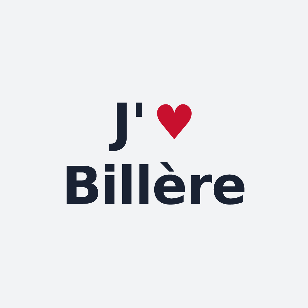 Poster personnalisé Billère — design J'aime Billère