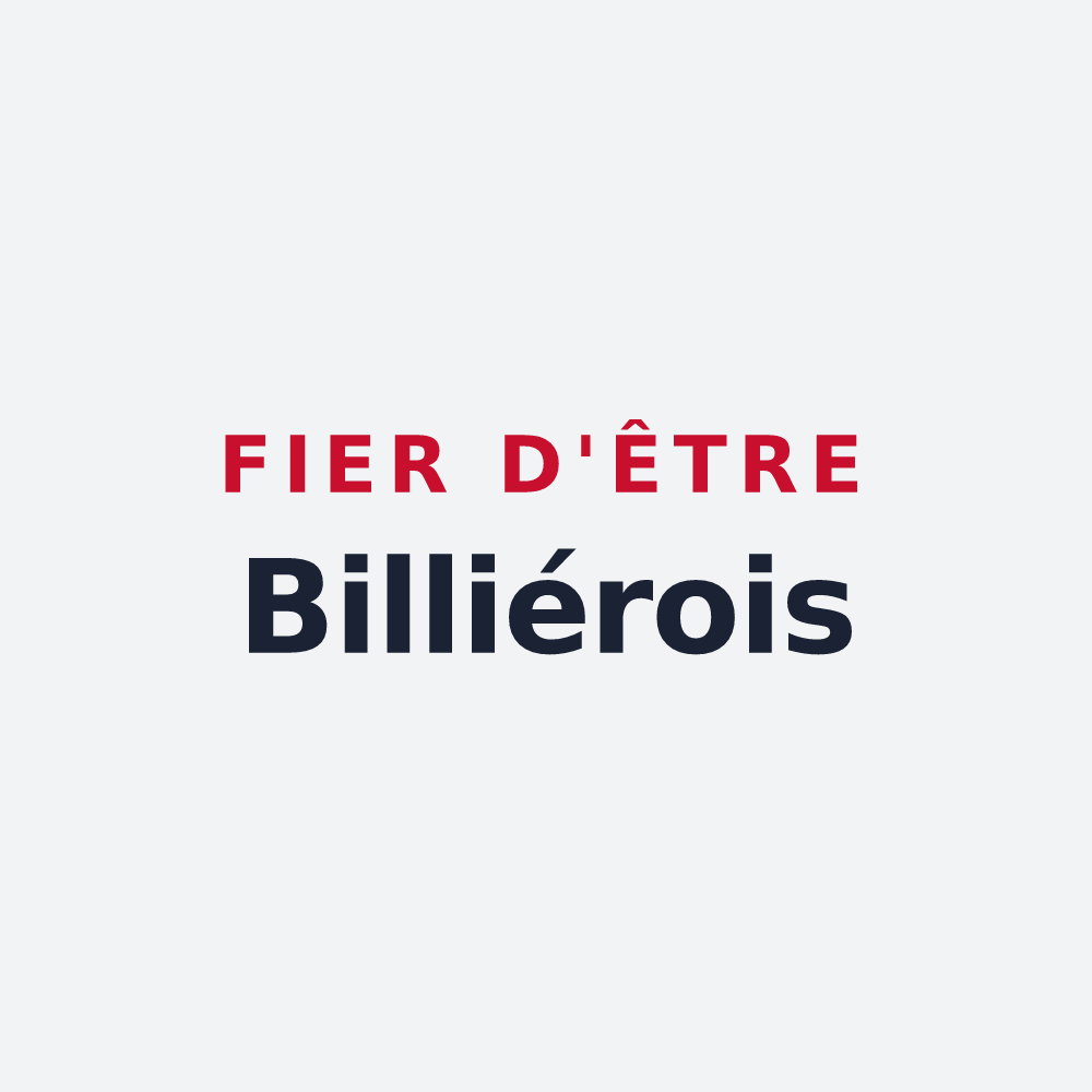 Poster « Fier d'être Billiérois » — design pour Billière