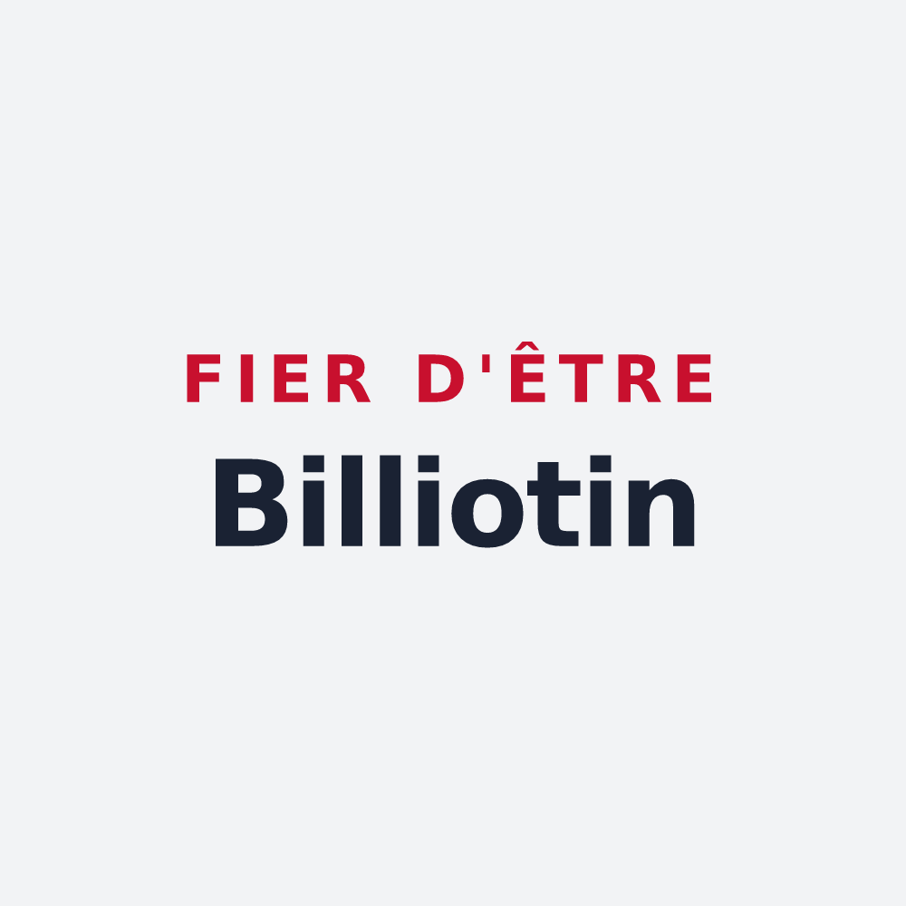Poster « Fier d'être Billiotin » — design pour Billiers