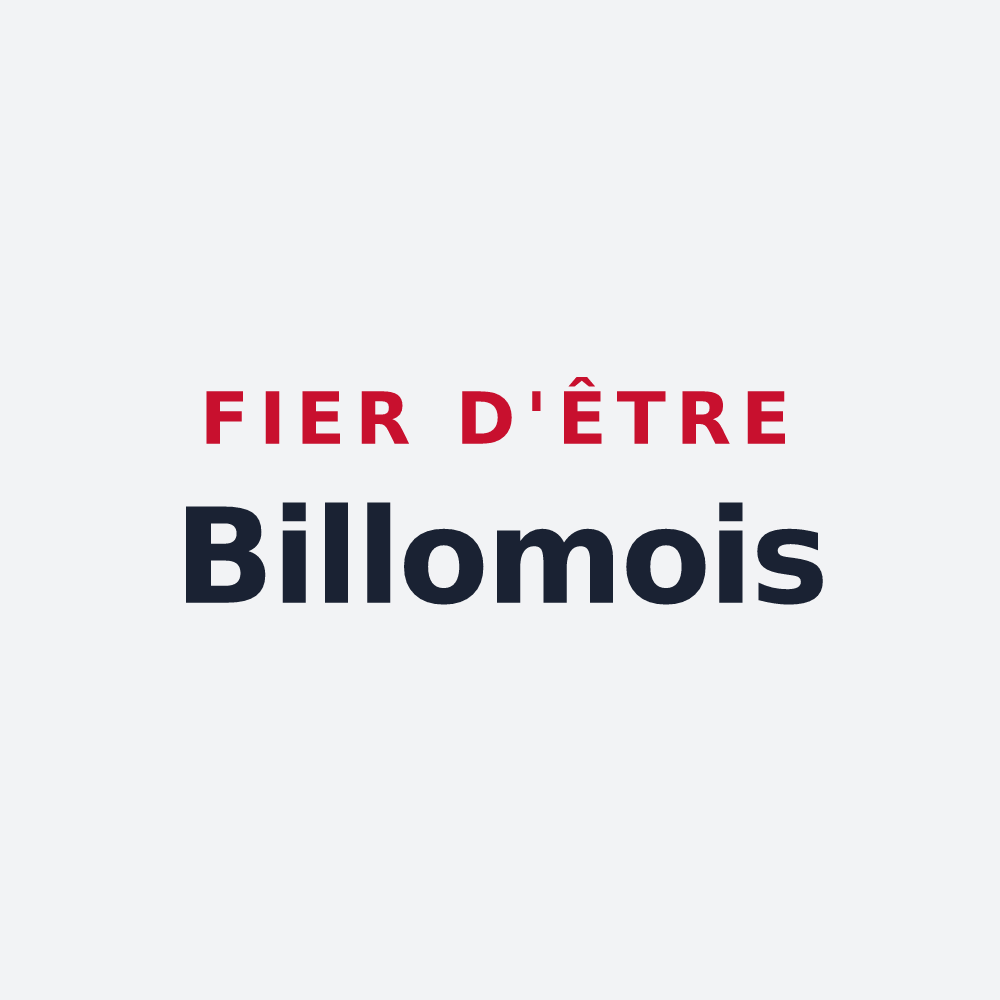 Poster « Fier d'être Billomois » — design pour Billom