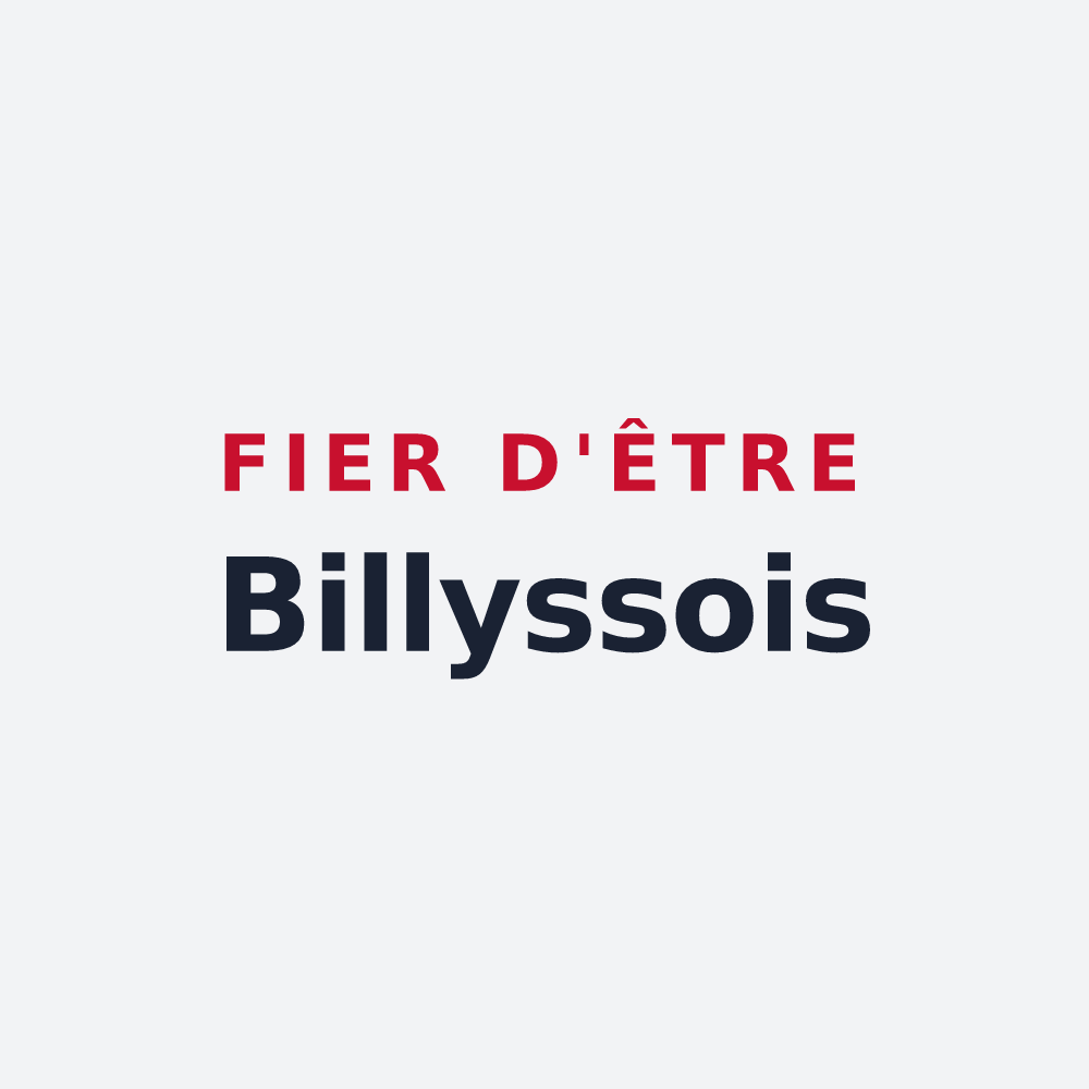 Poster « Fier d'être Billyssois » — design pour Billy