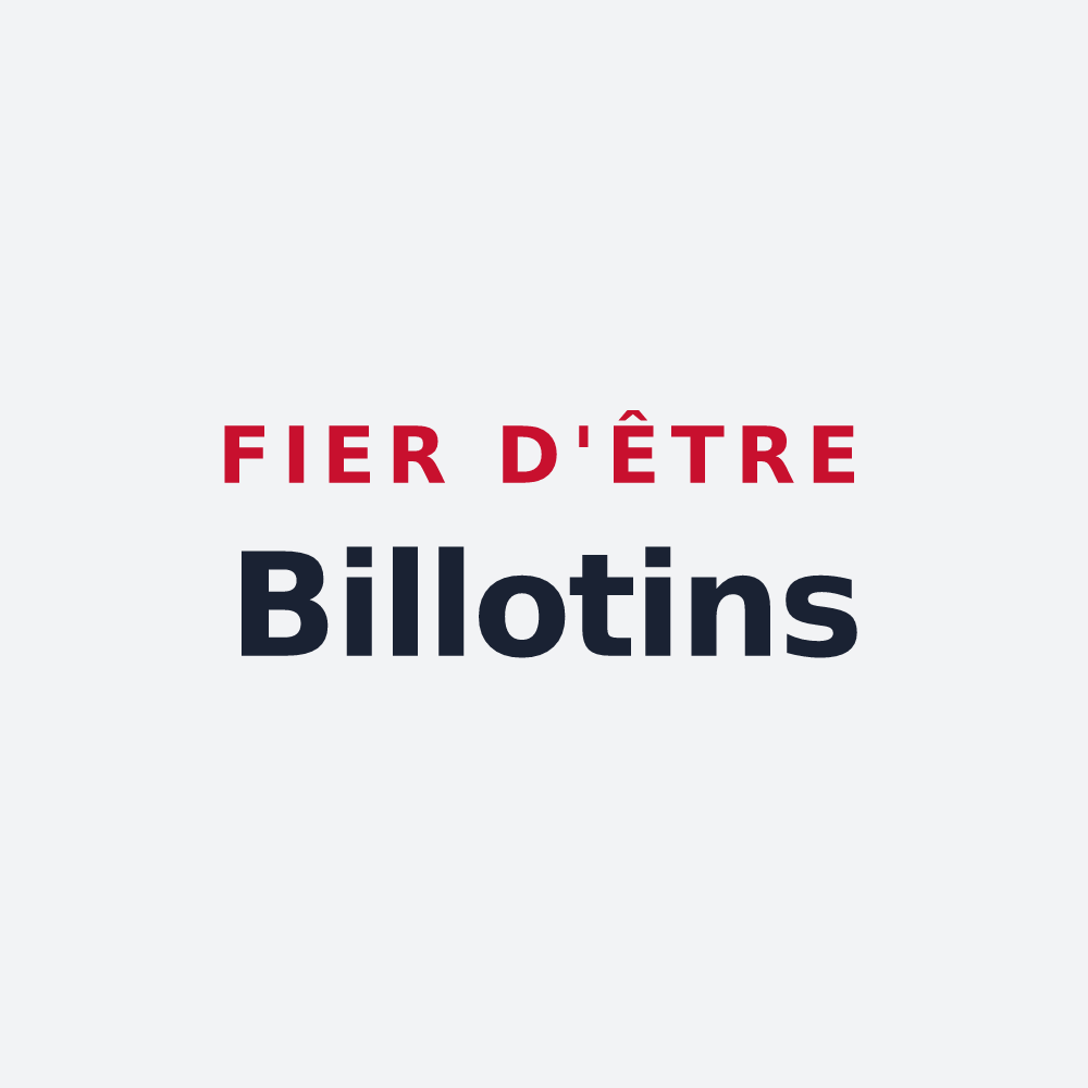 Poster « Fier d'être Billotins » — design pour Billy-le-Grand