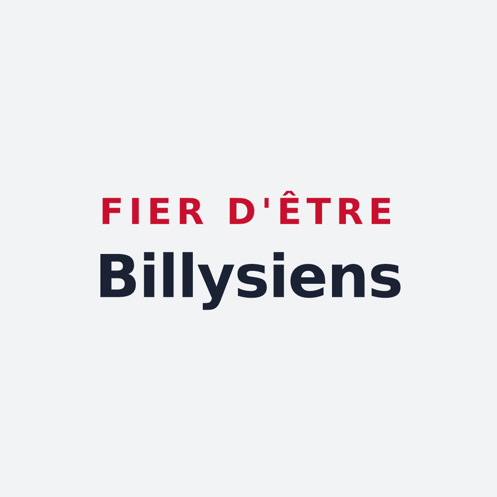 Poster « Fier d'être Billysiens » — design pour Billy-sur-Aisne