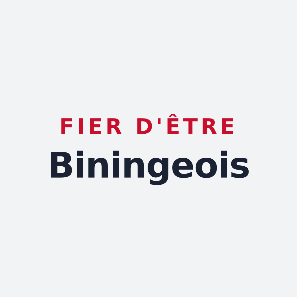 Poster « Fier d'être Biningeois » — design pour Bining