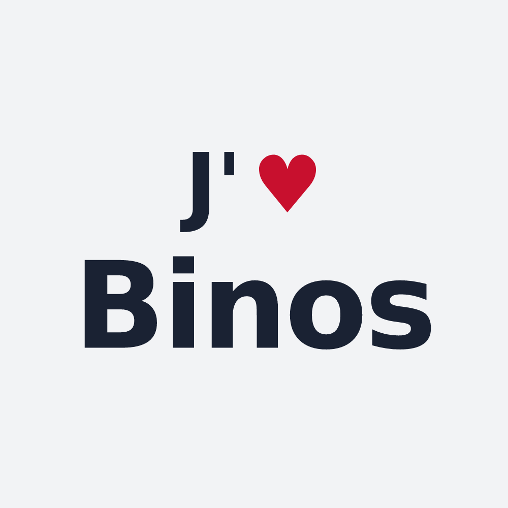 Poster personnalisé Binos — design J'aime Binos