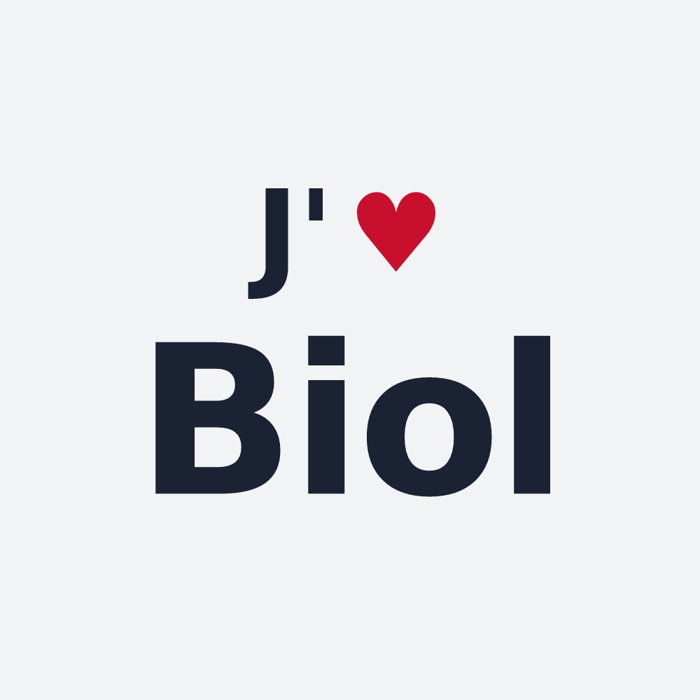 Poster personnalisé Biol — design J'aime Biol