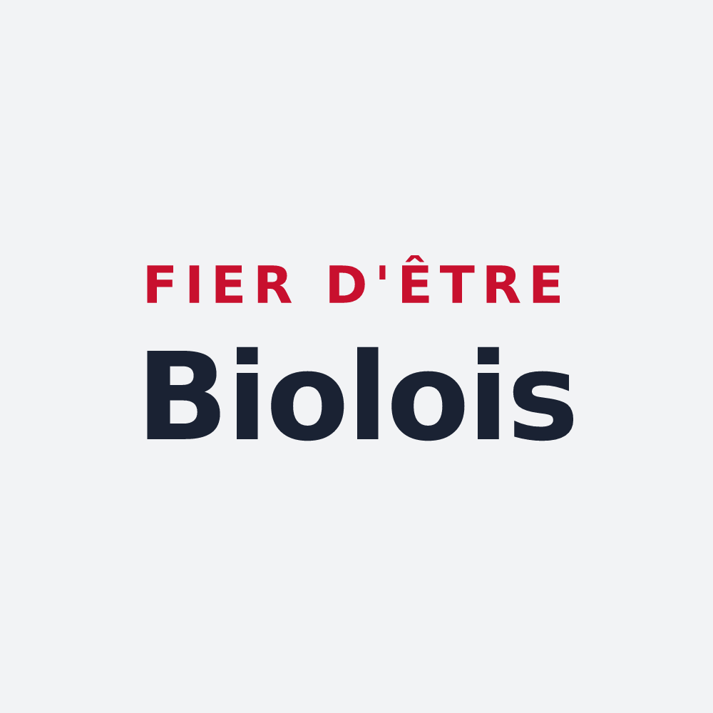Poster « Fier d'être Biolois » — design pour Biol