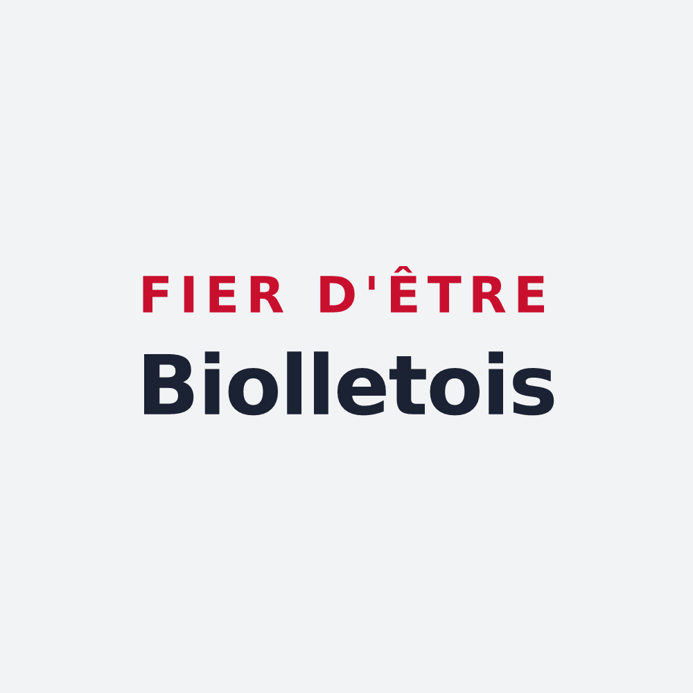 Poster « Fier d'être Biolletois » — design pour Biollet