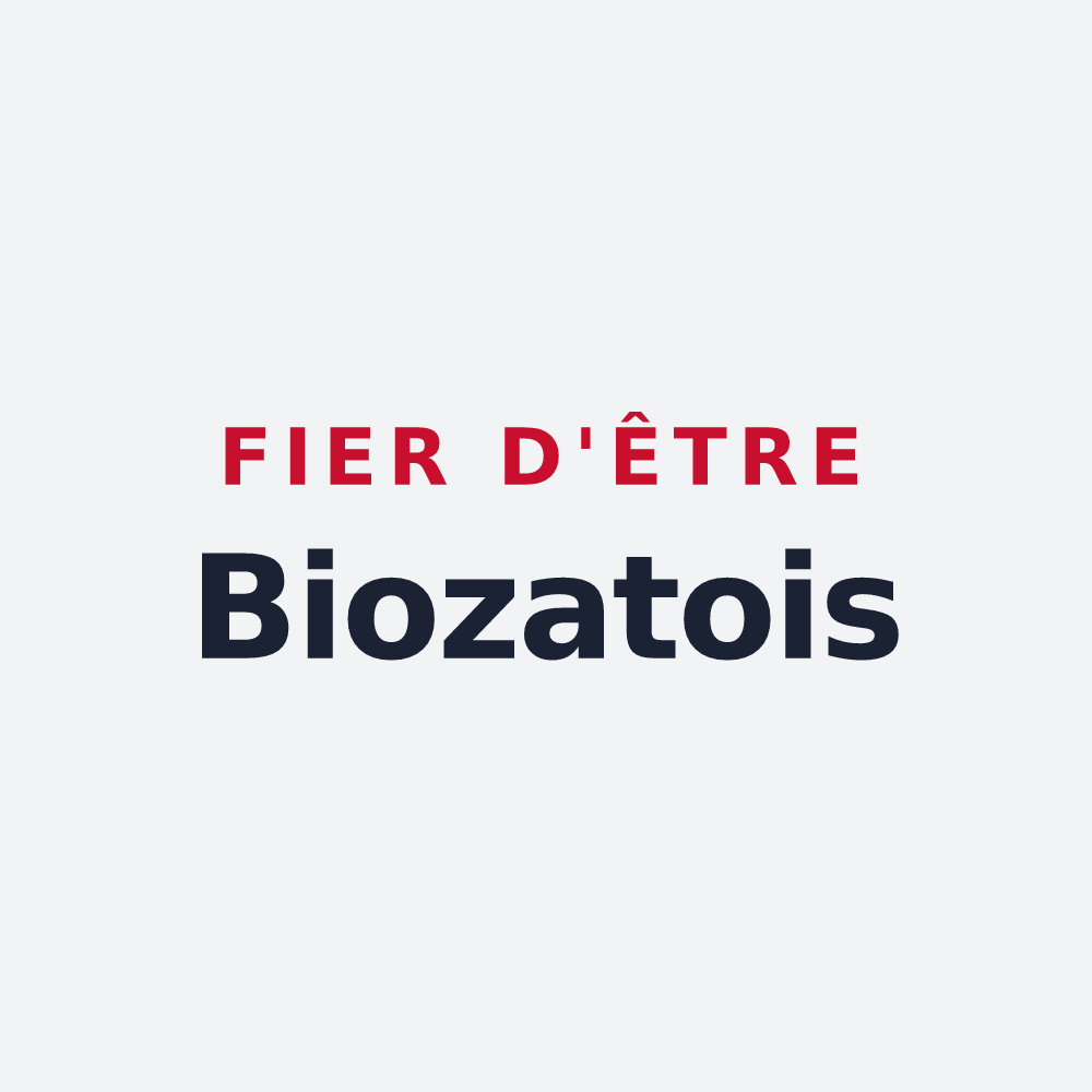 Poster « Fier d'être Biozatois » — design pour Biozat