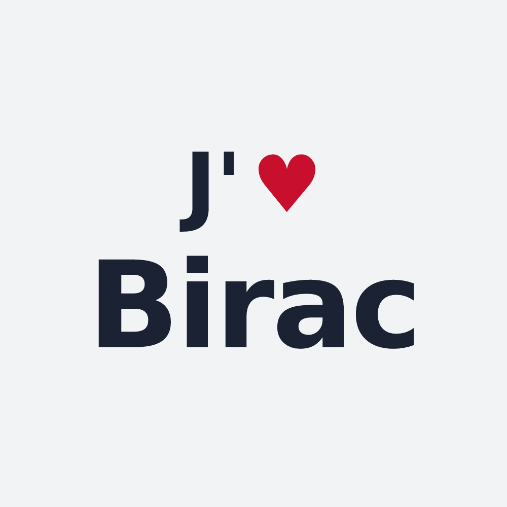 Poster personnalisé Birac — design J'aime Birac