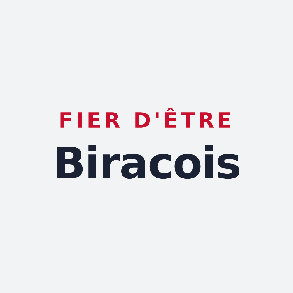 Poster « Fier d'être Biracois » — design pour Birac