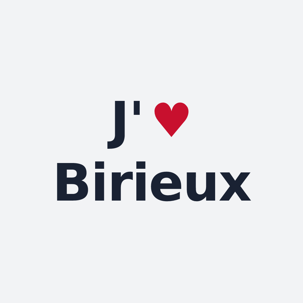 Poster personnalisé Birieux — design J'aime Birieux