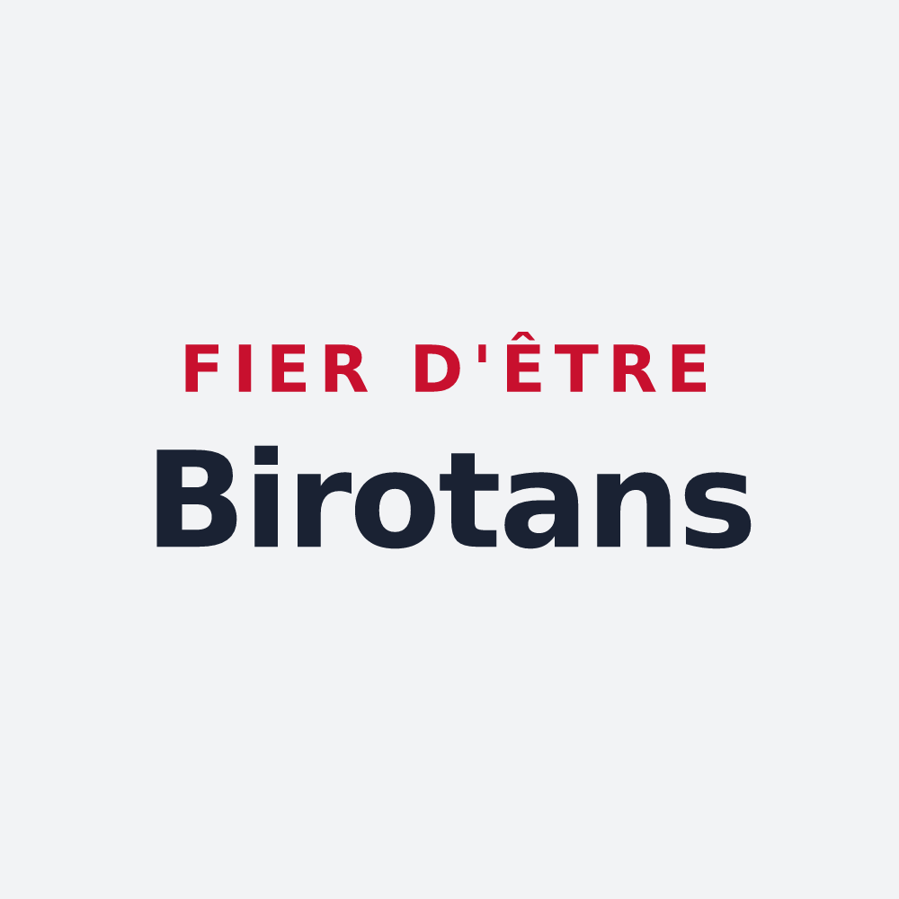 Poster « Fier d'être Birotans » — design pour Birieux
