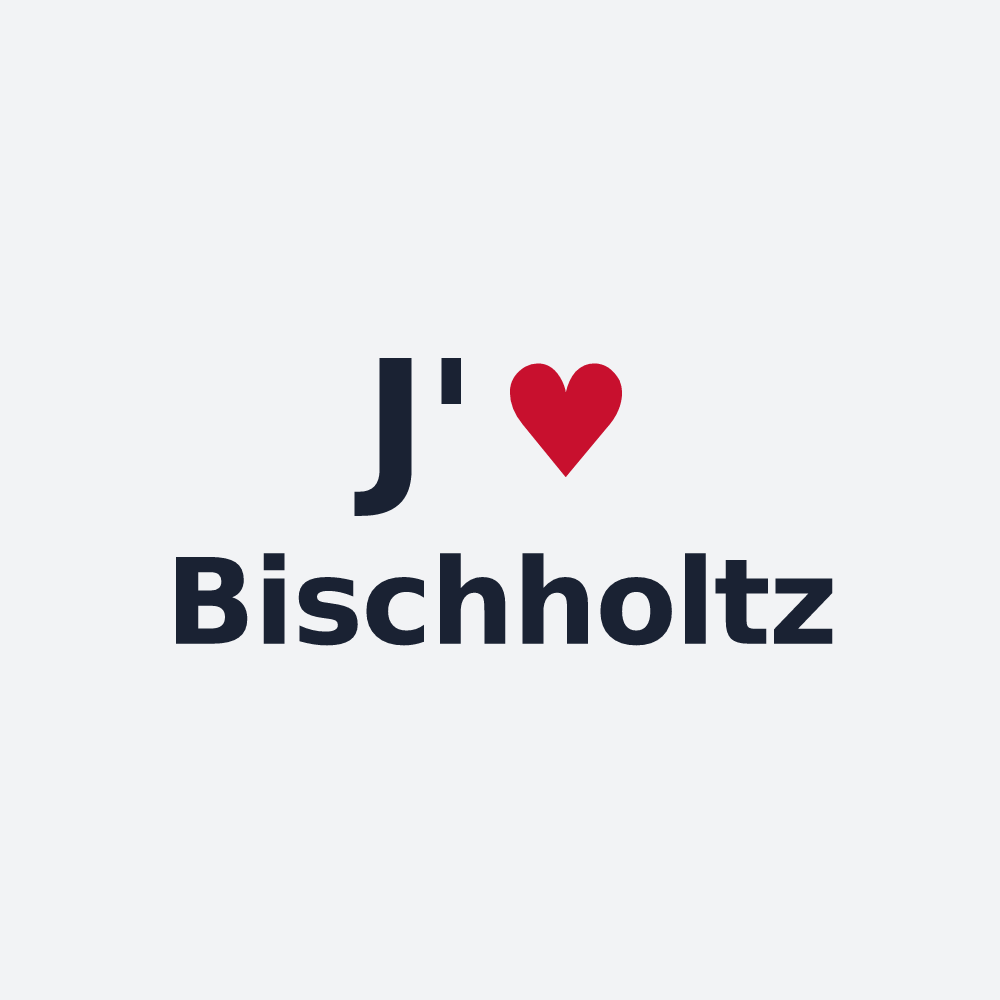 Poster personnalisé Bischholtz — design J'aime Bischholtz