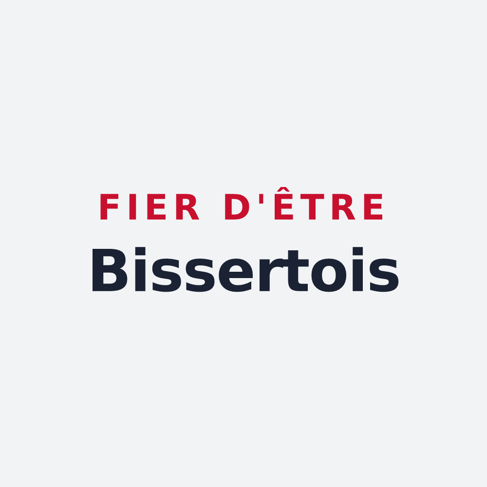 Poster « Fier d'être Bissertois » — design pour Bissert
