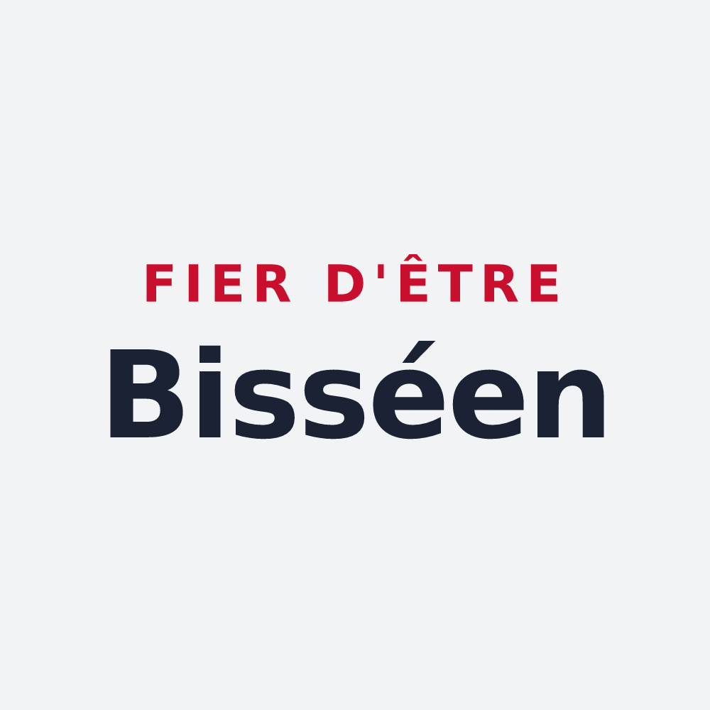 Poster « Fier d'être Bisséen » — design pour Bissey-la-Pierre