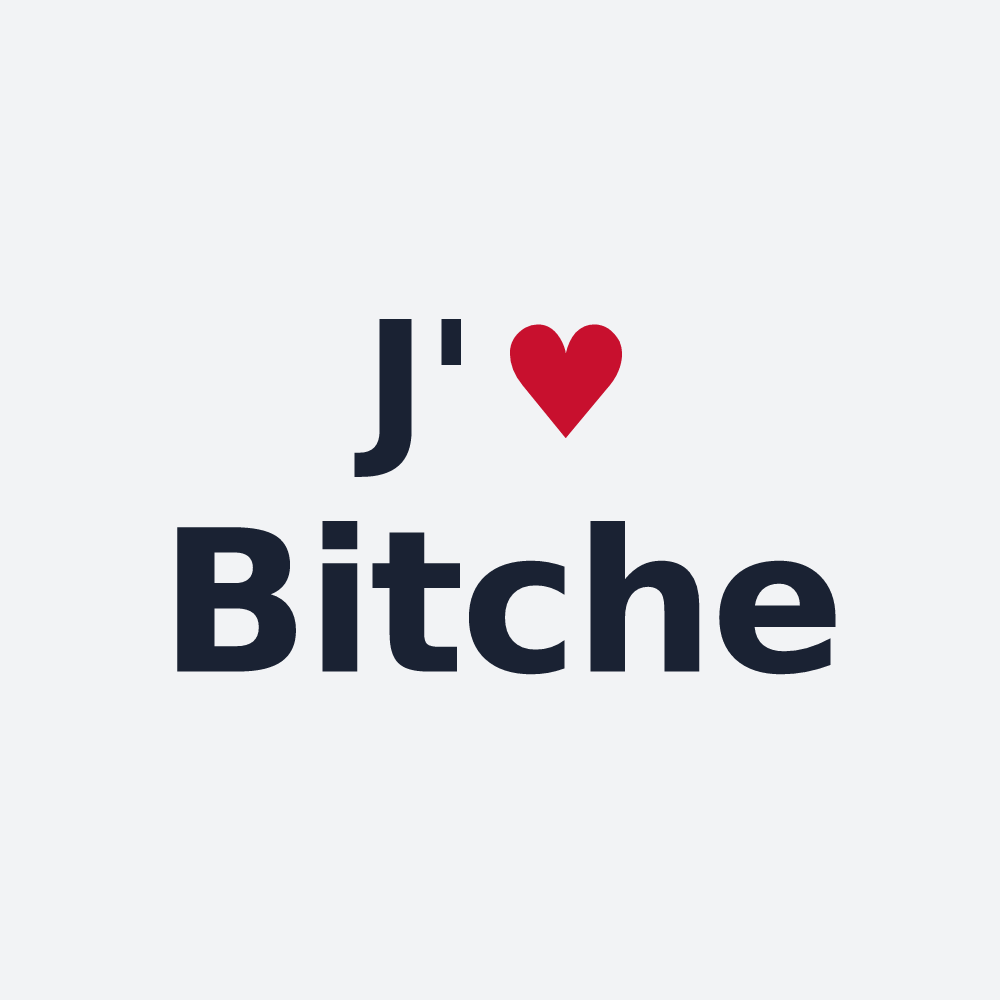 Poster personnalisé Bitche — design J'aime Bitche