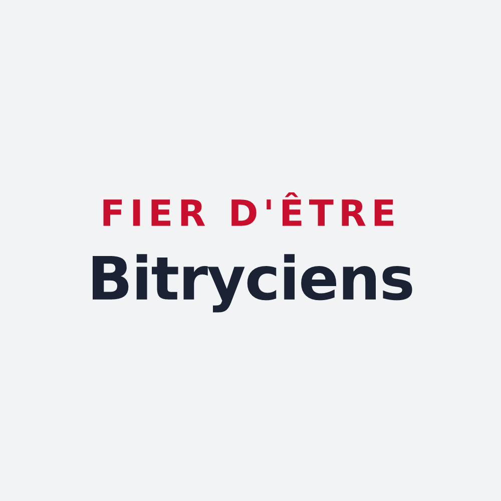 Poster « Fier d'être Bitryciens » — design pour Bitry