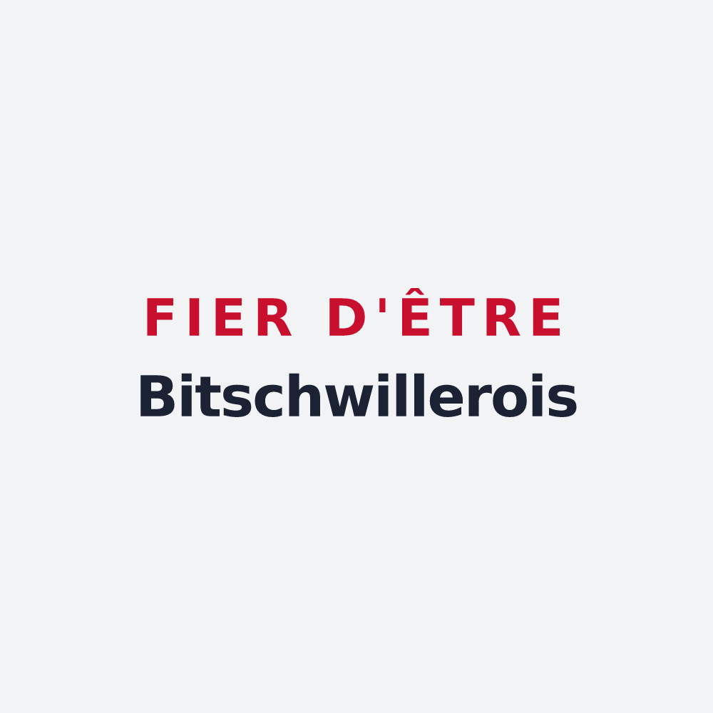 Poster « Fier d'être Bitschwillerois » — design pour Bitschwiller-lès-Thann