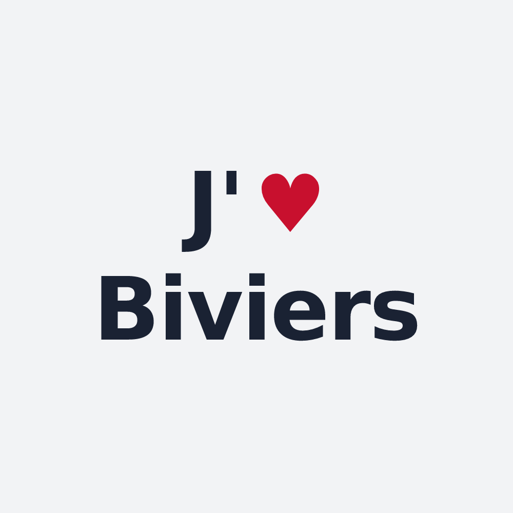 Poster personnalisé Biviers — design J'aime Biviers