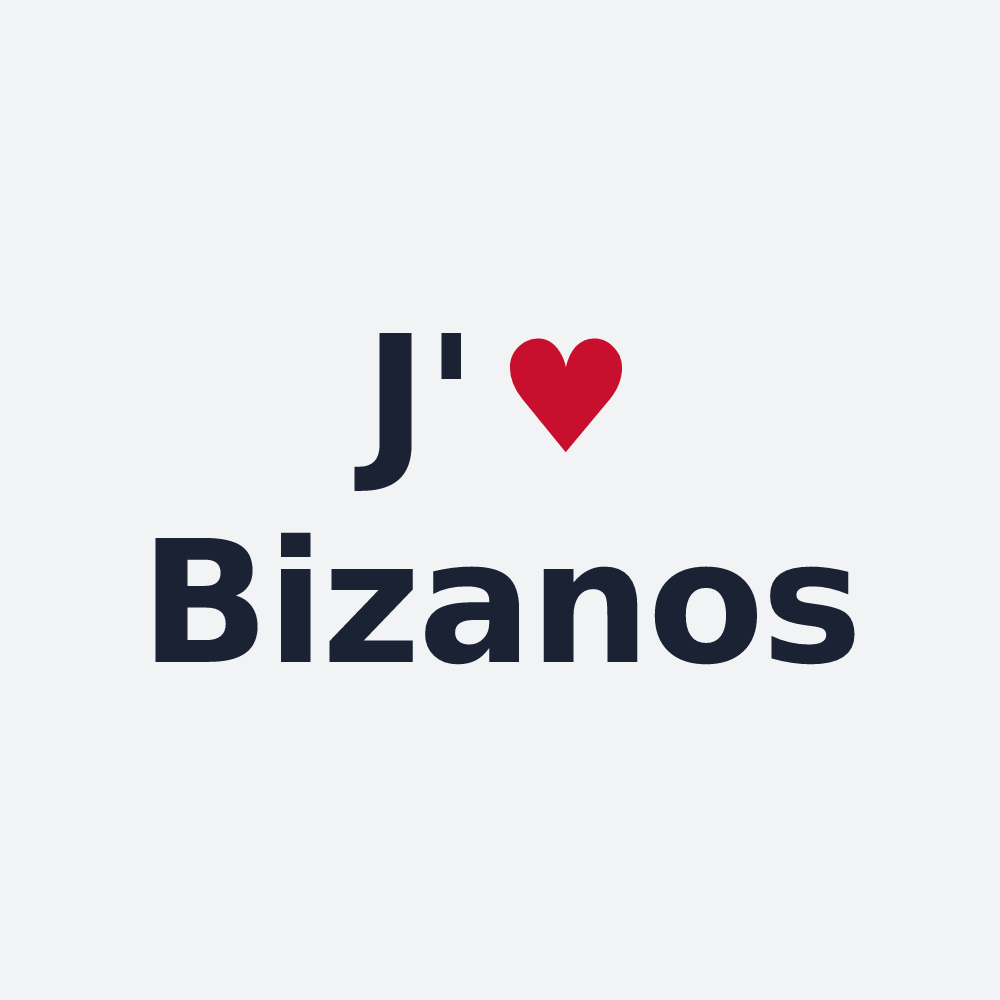 Poster personnalisé Bizanos — design J'aime Bizanos