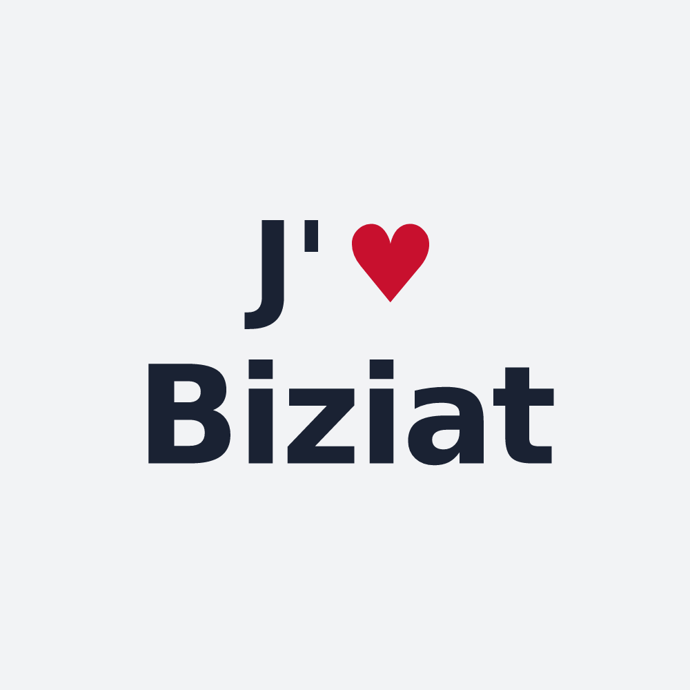 Poster personnalisé Biziat — design J'aime Biziat