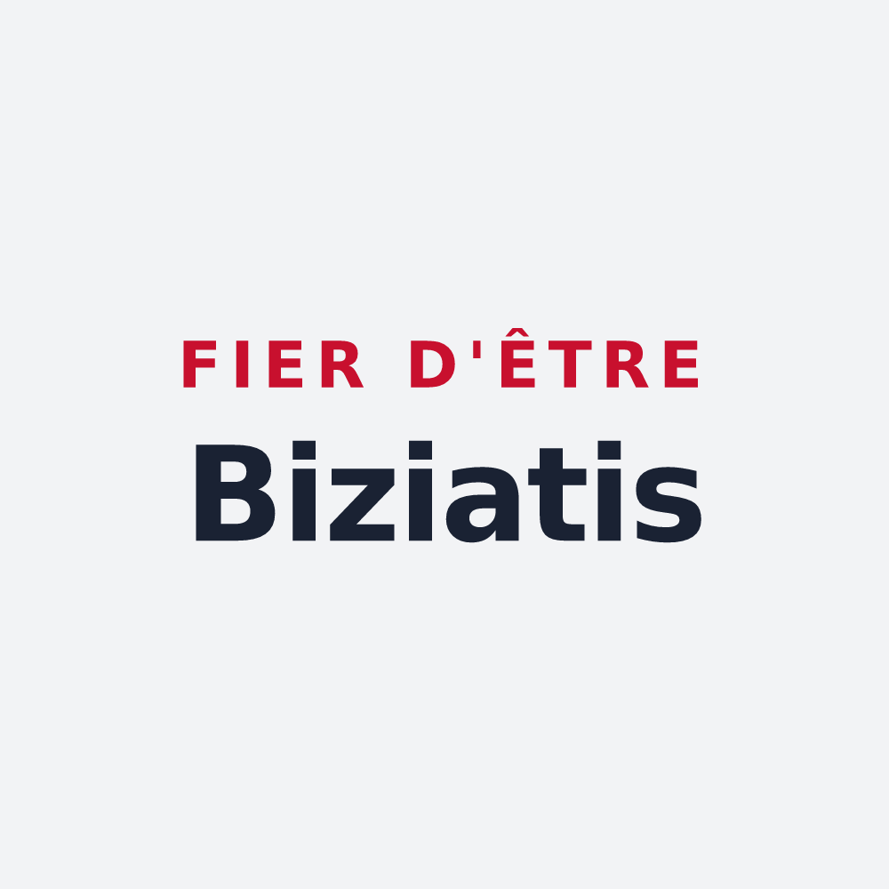 Poster « Fier d'être Biziatis » — design pour Biziat