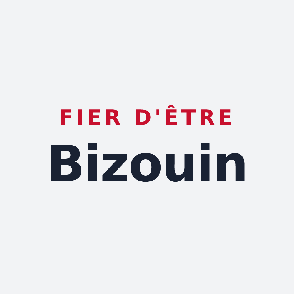 Poster « Fier d'être Bizouin » — design pour Bizou