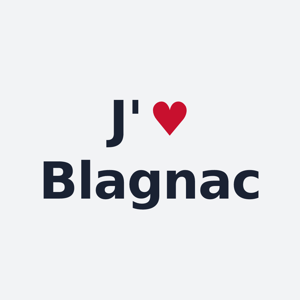 Poster personnalisé Blagnac — design J'aime Blagnac