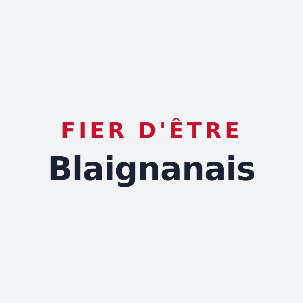 Poster « Fier d'être Blaignanais » — design pour Blaignan-Prignac