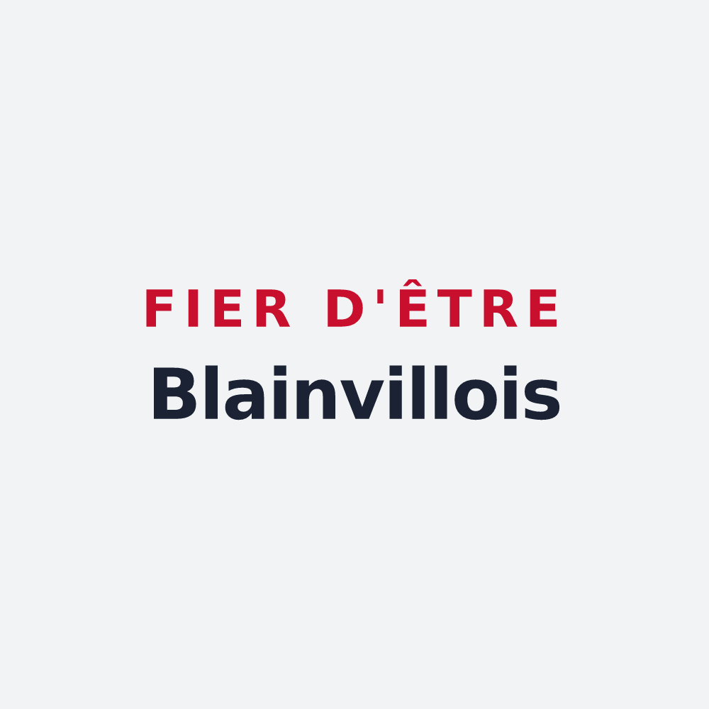 Poster « Fier d'être Blainvillois » — design pour Blainville-sur-l'Eau