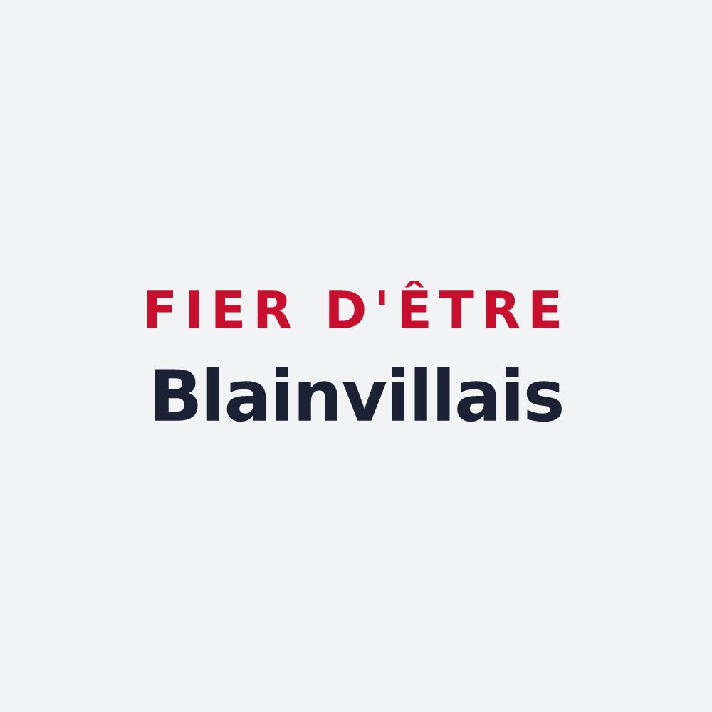 Poster « Fier d'être Blainvillais » — design pour Blainville-sur-Mer