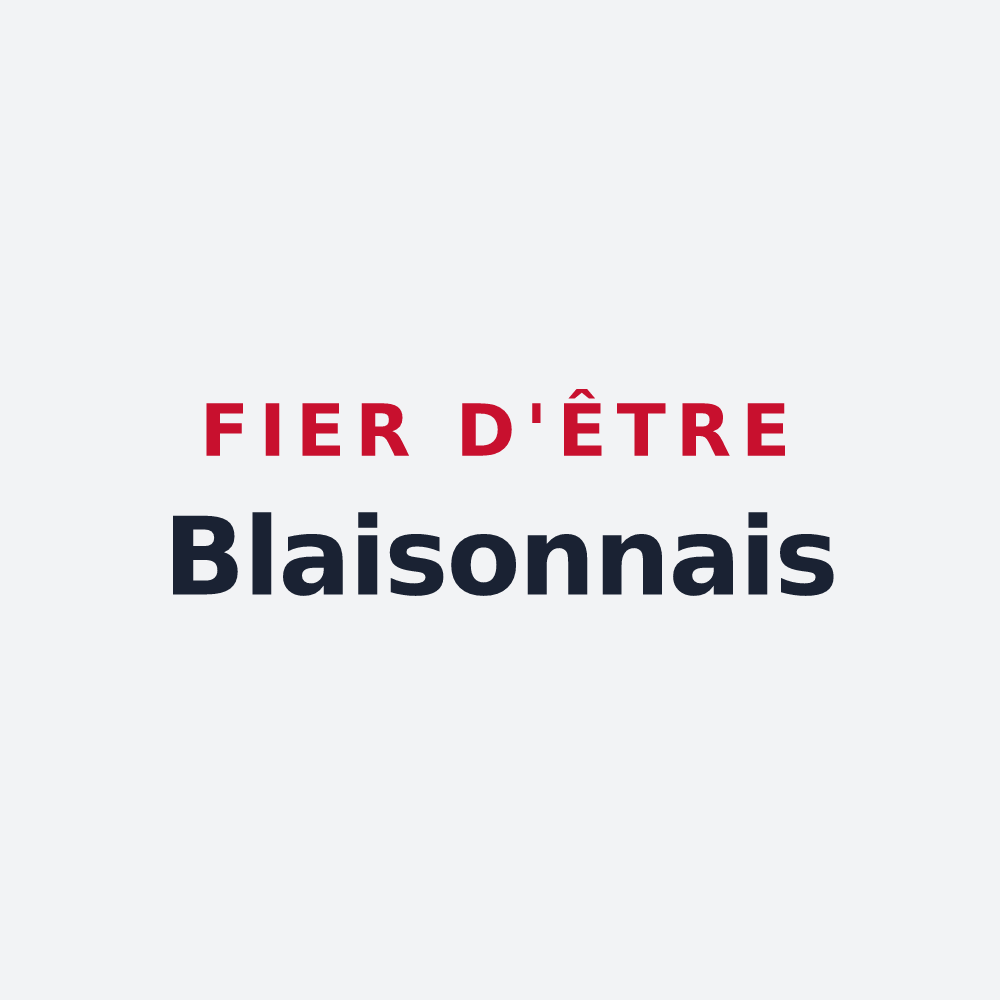 Poster « Fier d'être Blaisonnais » — design pour Blaison-Saint-Sulpice