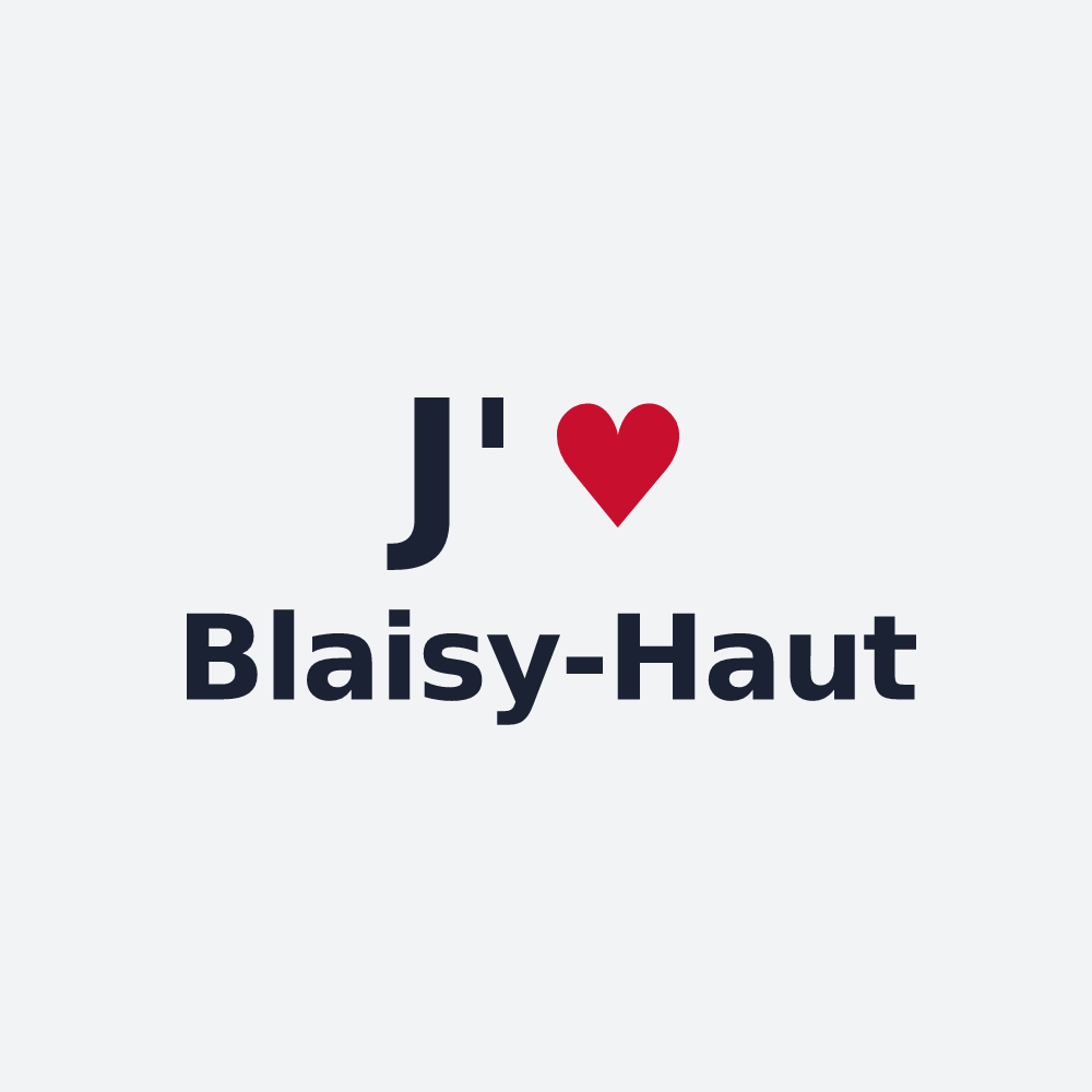Poster personnalisé Blaisy-Haut — design J'aime Blaisy-Haut