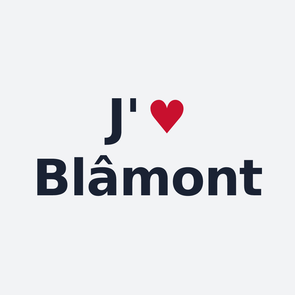 Poster personnalisé Blâmont — design J'aime Blâmont